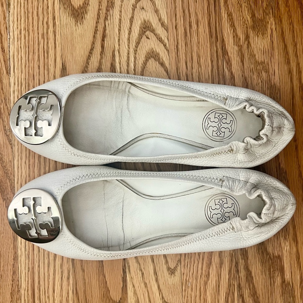 Tory Burch Flats White sz 6.5